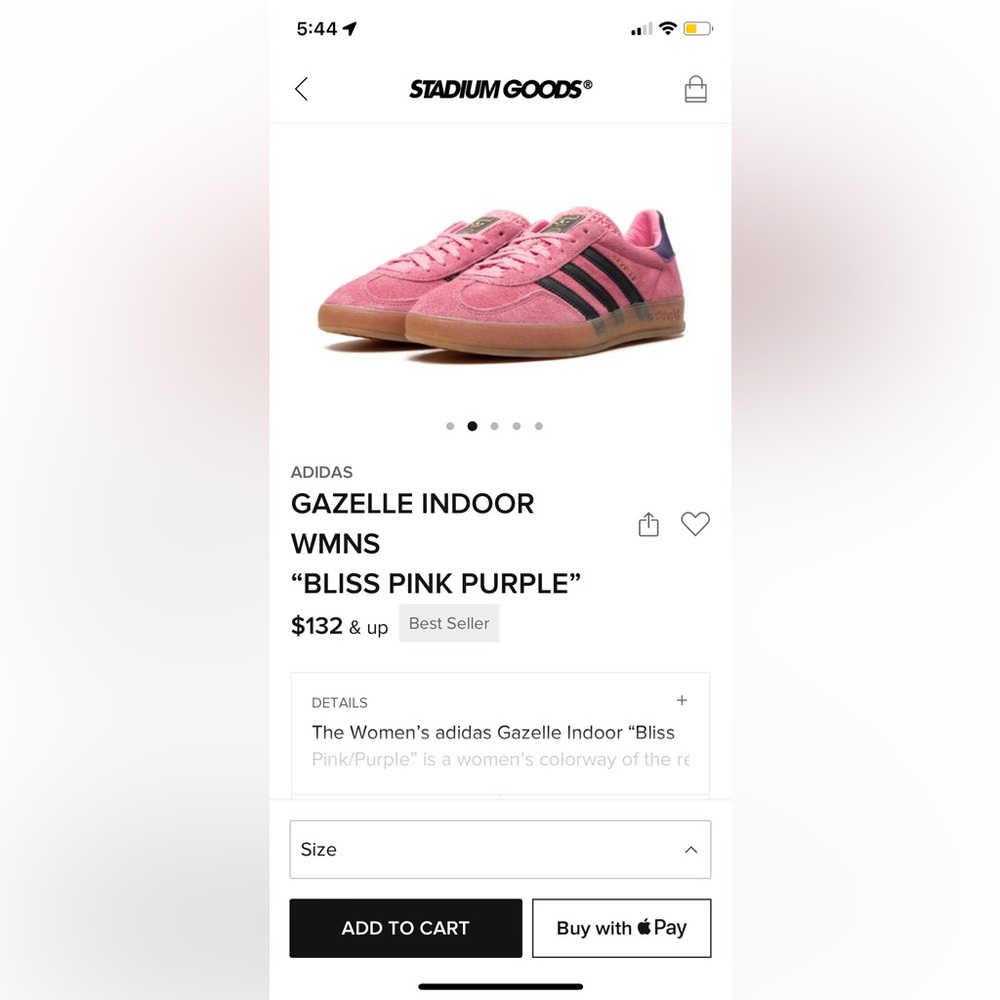 new Gazelle Indoor limited bliss pink purple